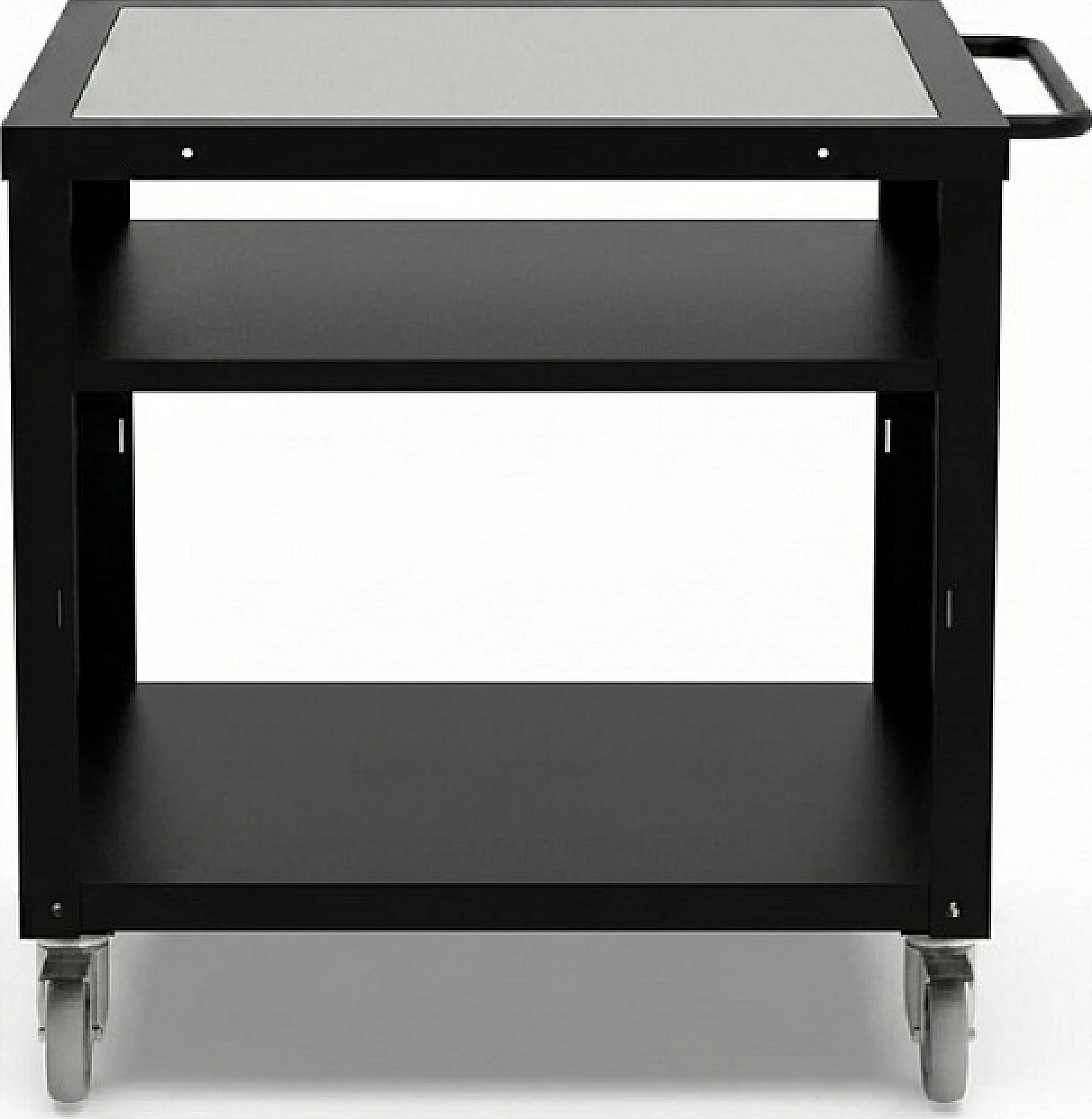 Modul stacion gatimi Alfa Forni 80x80 cm, inox 304, me rrota, i zi