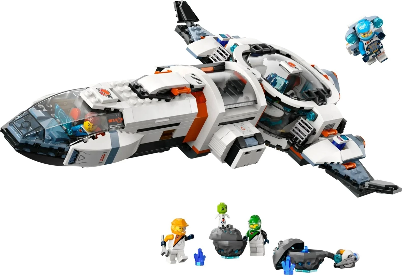 Set LEGO CITY Modular Galactic Spaceship 60446 me 4 minifigura