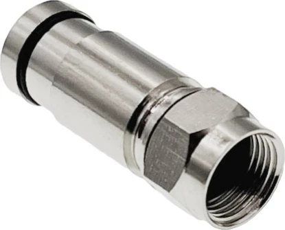 F-konektor kompresioni A-LAN WTR455 RG6, 75 Ω, argjend