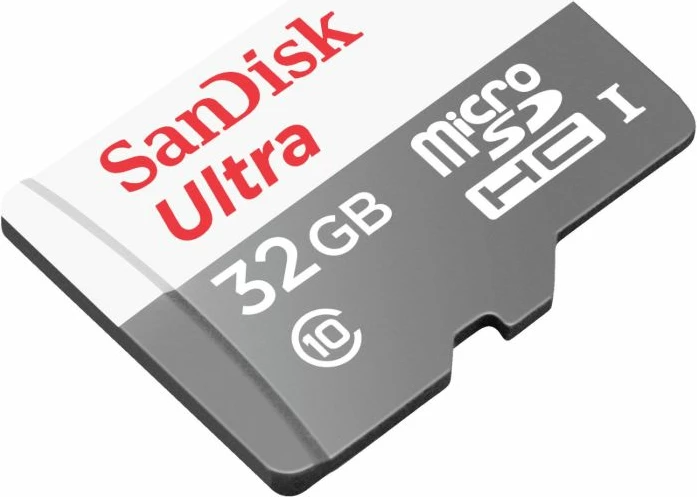 Kartë memorje microSD Sandisk Ultra SDSQUNR-032G-GN6TA 32GB UHS-I Class 10 100MB/s, me adapter SD