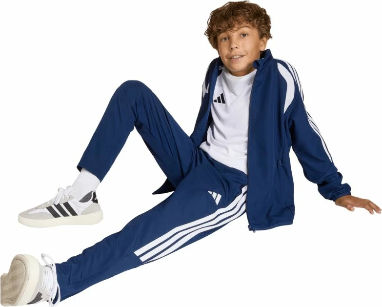 Pantallona për fëmijë adidas, navy blue [Madhësia: 164 cm]