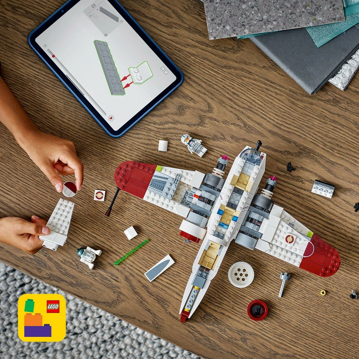Set ndërtimi LEGO Star Wars ARC-170 Starfighter, shumëngjyrësh