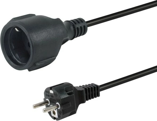 Kabllo rryme Equip 3m, CEE7/7 në CEE7/3, e zezë