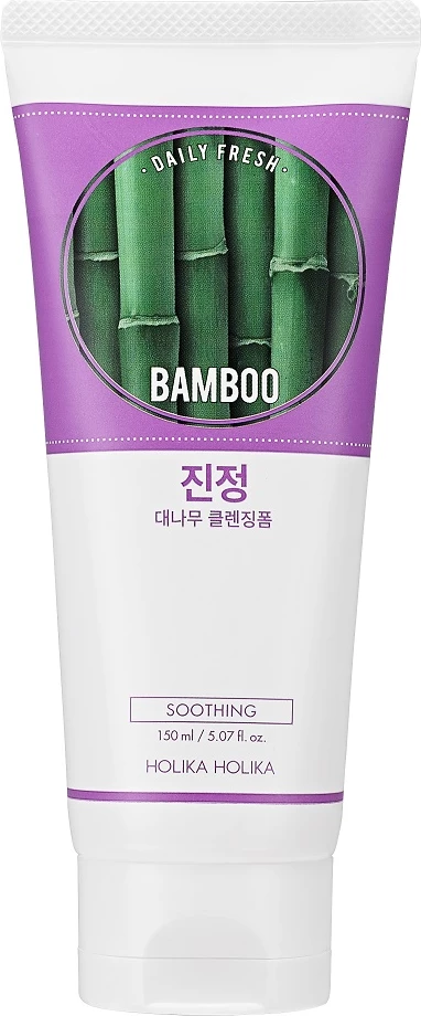 Shkumë pastruese për fytyrë për femra HOLIKA HOLIKA Daily Fresh Bamboo, 150ml