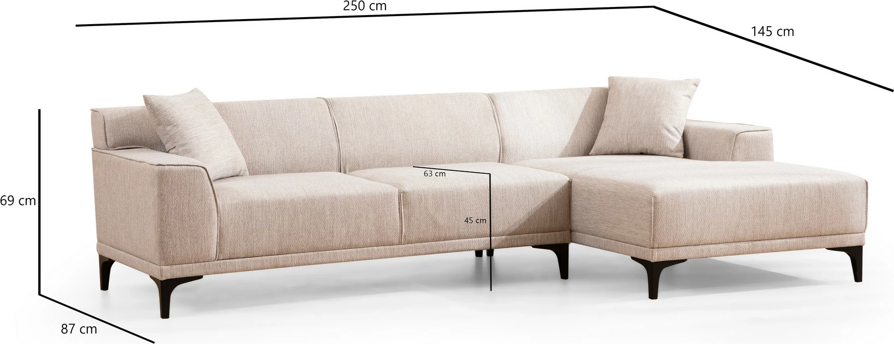 Këndare Petra R, e bardhë, Atelier del Sofa