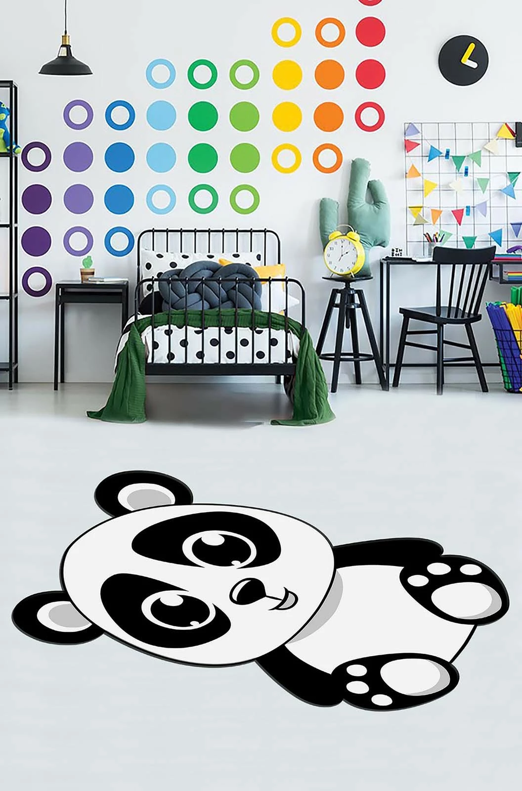 Qilim për korridor, shumëngjyrësh, panda, 80x300cm, HMNT937