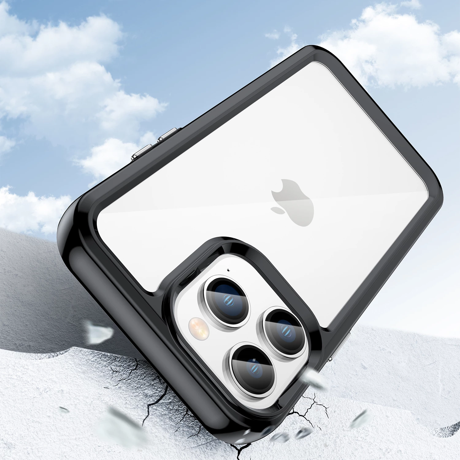 Mbështjellës Hurtel Outer Space për iPhone 14 Pro Max, i zi