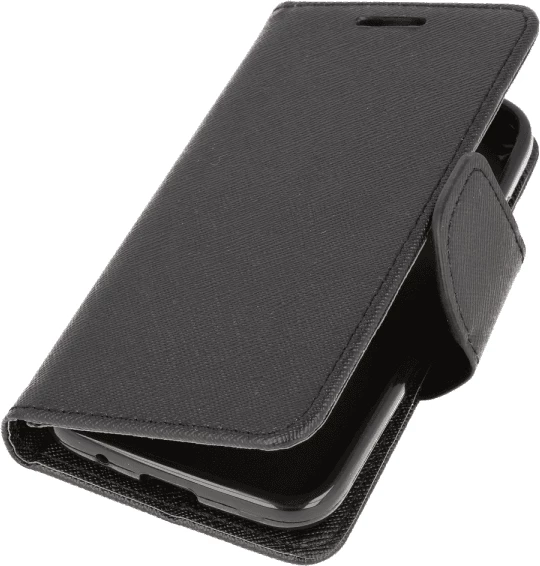 Mbështjellës flip HAVANA Fancy Diary për Samsung Galaxy A17, me rrip magnetik, xhepa për karta/para, i zi