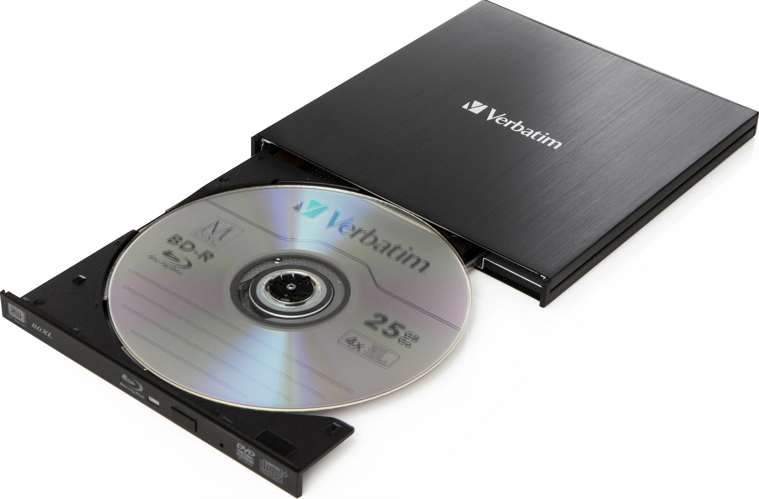 Shkrues Blu-ray i jashtëm Verbatim External Slimline, USB 3.2 Gen 1, slot-in, i zi