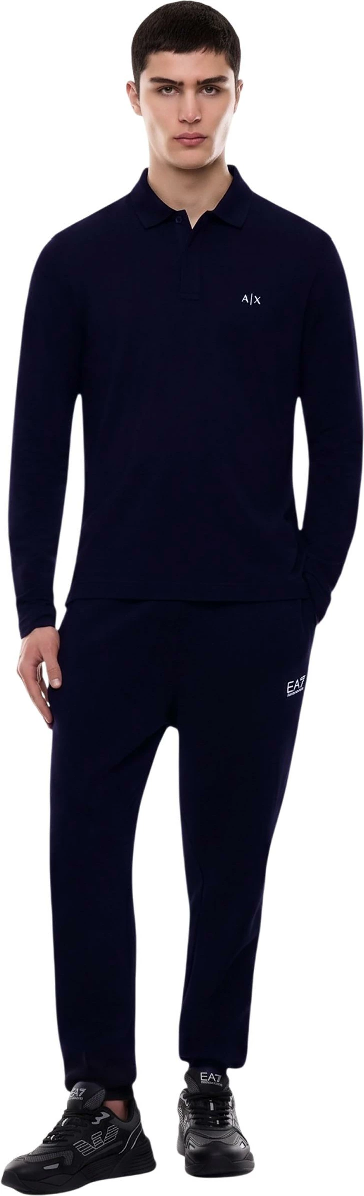 Maicë polo për meshkuj Armani Exchange XM001288 AF17321, kaltër e errët [Madhësia: XXL]