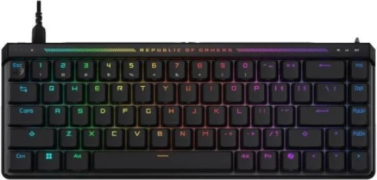 Tastierë gaming Asus ROG Falchion ACE HFX, 65%, me kabllo, USB Type-C, e zezë