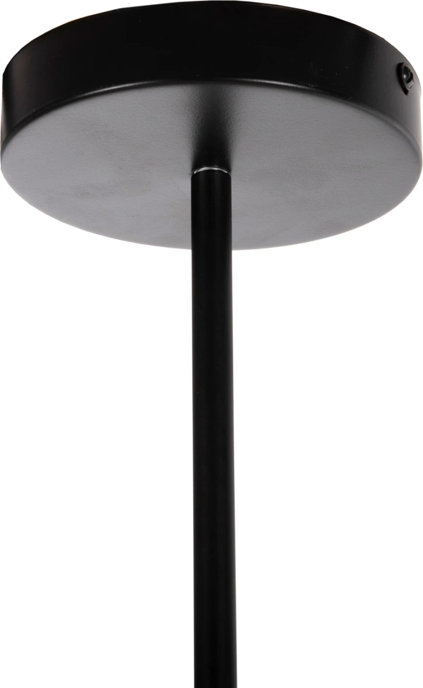 Llambadar tavani 12-drita, FH4167, metal i zi, krahë të artikuluara, Φ92x120Hcm