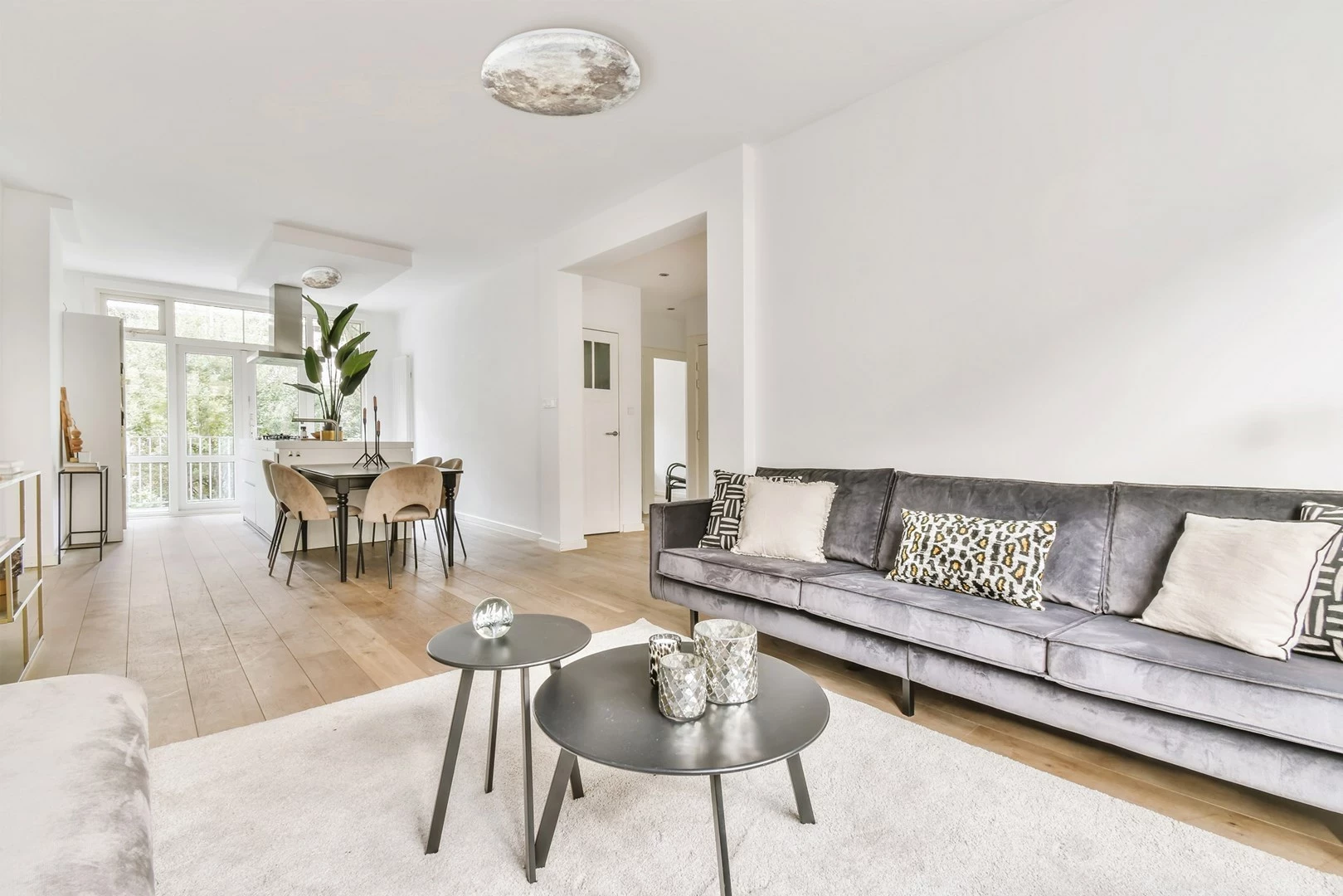 Plafonierë LED Activejet AJE-MOON 24W, Shumëngjyrëshe