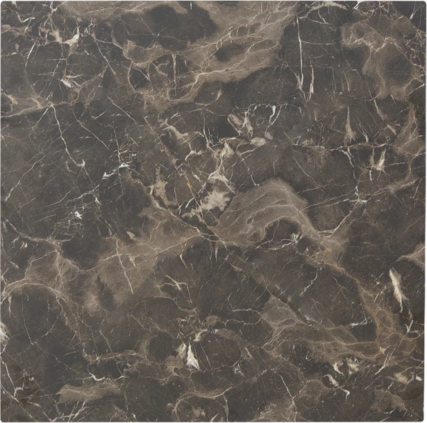 Sipërfaqe Tavoline Verhia HPL pamje mermeri gri e errët 60x60cm 12mm trashësi