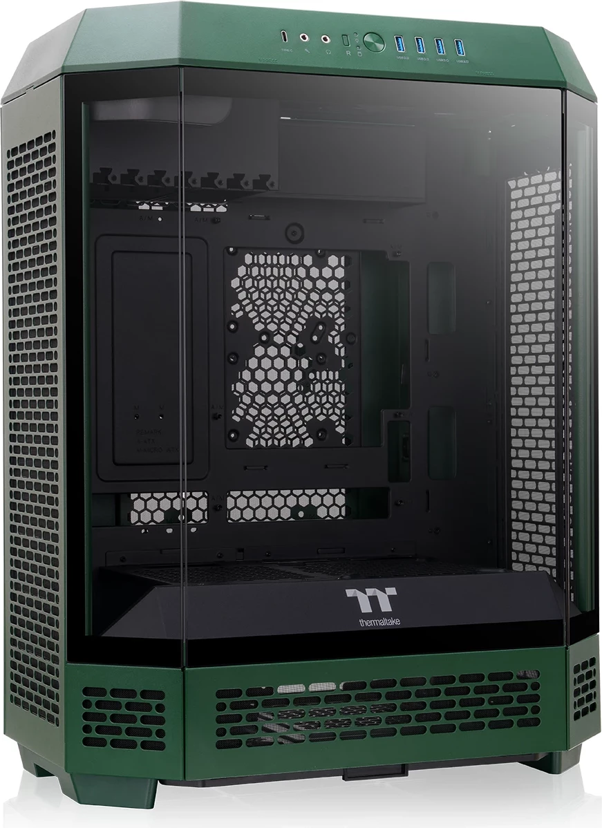 Kasë Thermaltake The Tower 600 TG, Midi Tower, Racing Green