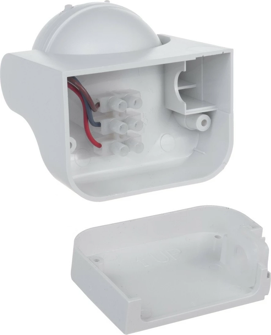 Sensor lëvizjeje PIR Maclean MCE358W, IP44, 12 m, 180°, 800/1200 W, i bardhë