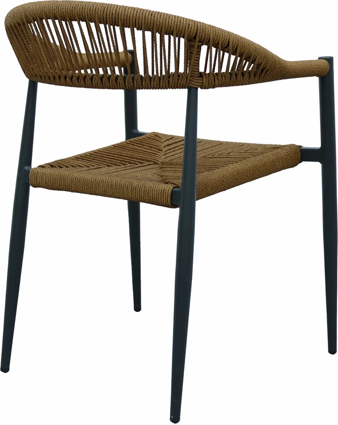 Karrige Carla, ngjyrë e zezë dhe arre, 56x59x78