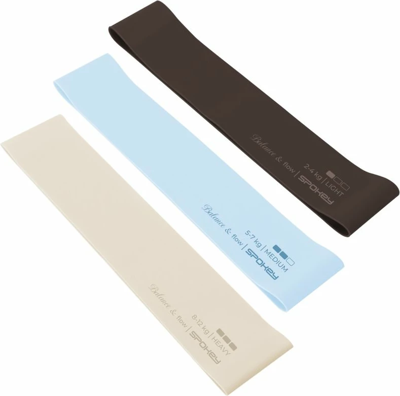 Set shirita rezistence Spokey FLEX, të zeza