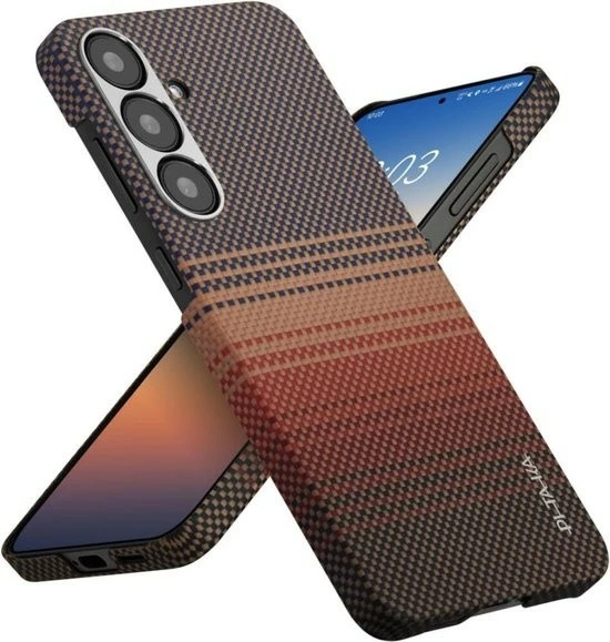 Mbështjellës Pitaka për Samsung Galaxy S25 Ultra Tactile Woven Case, Sunset 5