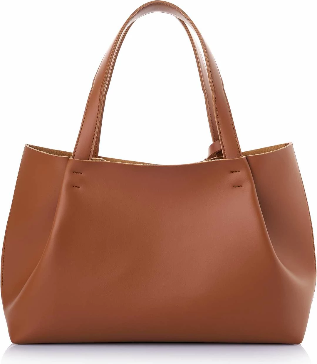 Çantë tote Vince Camuto, Monza, ngjyrë kafe e hapur (tan)