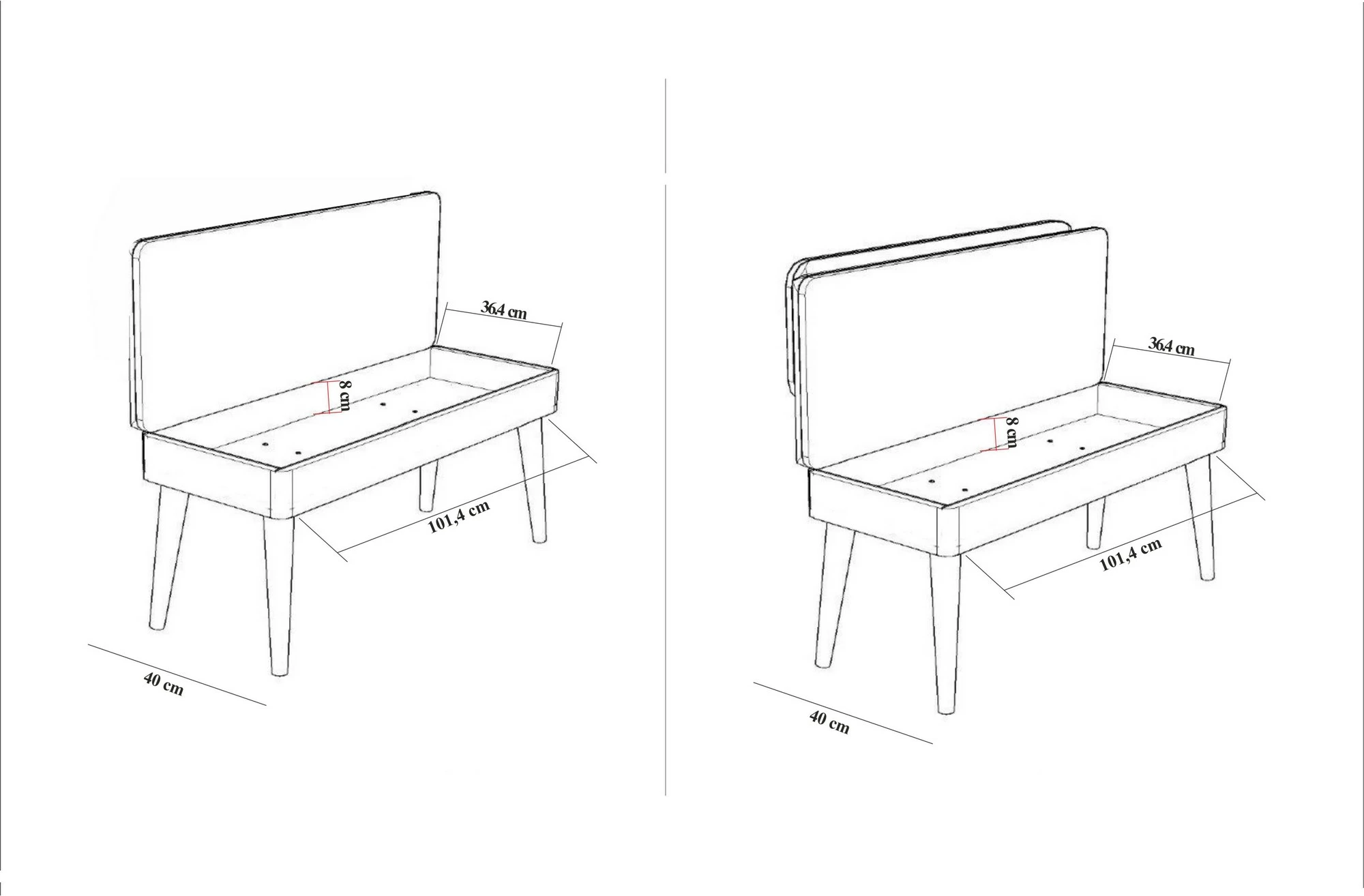 Set tavoline me karrige, e zgjatshme, 5 pjesë, Hanah Home, Vina 1048 - 4 - Atlantic, ngjyrë druri dhe blu e errët