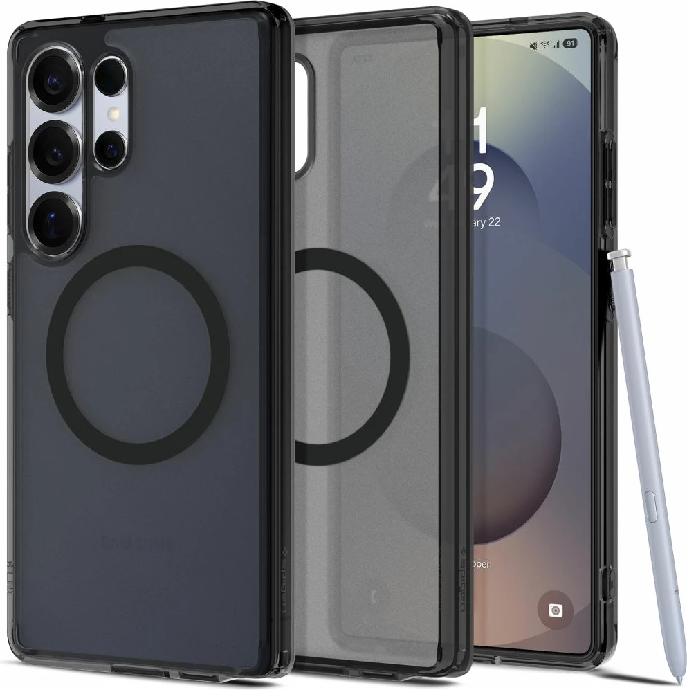 Mbështjellës Spigen Ultra Hybrid Mag për Samsung Galaxy S25 Ultra, Zi