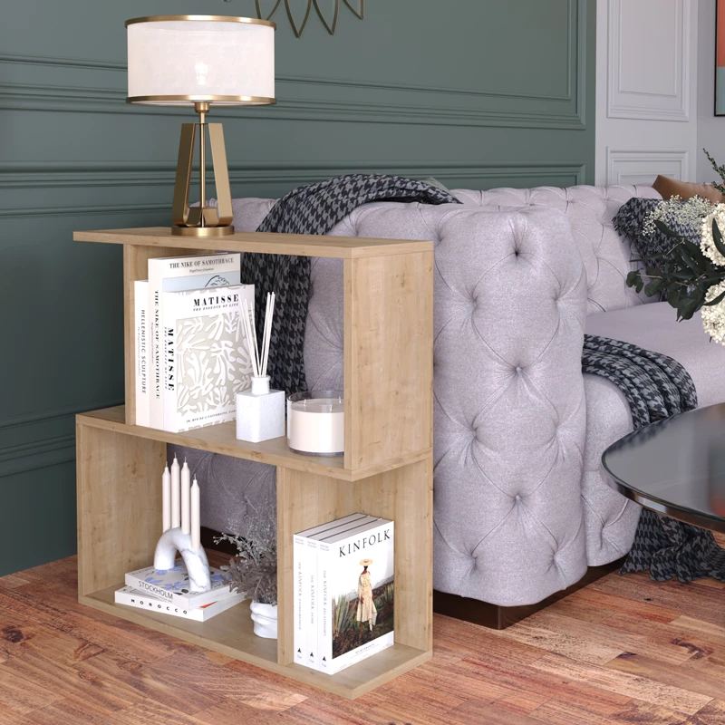 Raft librash Kadu, ngjyrë lisi, 72x22x71cm