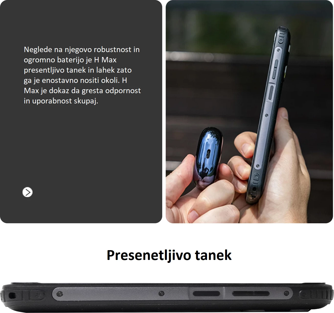 Celular AGM H Max 4GB/128GB, bateri 10,000 mAh, Android 14, ekran 6.56\" 90Hz, i zi