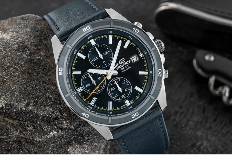 Orë dore për meshkuj Casio Edifice, e kaltërt