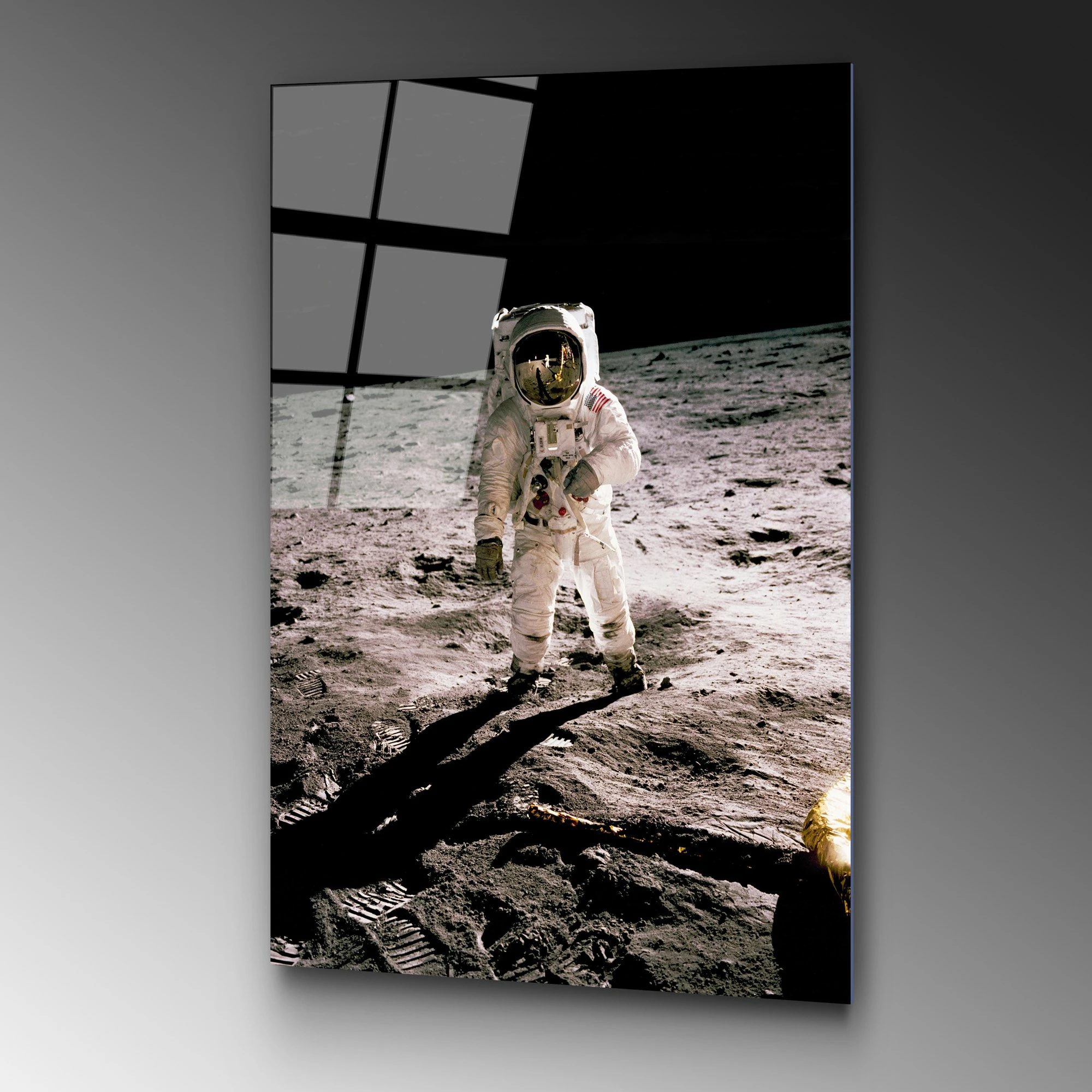 Pikturë dekorative prej xhami të temperuar, astronaut, shumëngjyrëshe, UV-196, 70x100cm