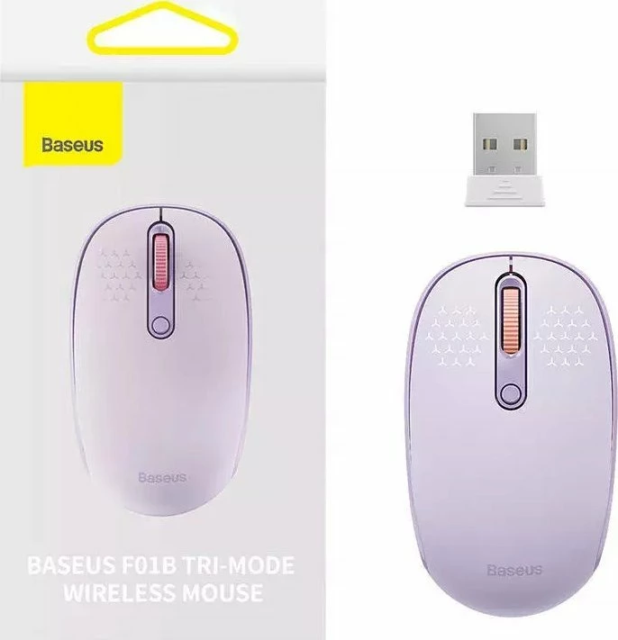 Maus Baseus F01B Tri-Mode 1600 DPI wireless, vjollcë
