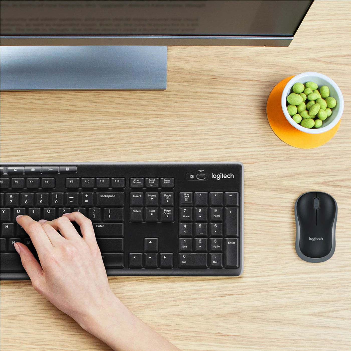 Komplet wireless Logitech MK270, QWERTZ, USB, i zi