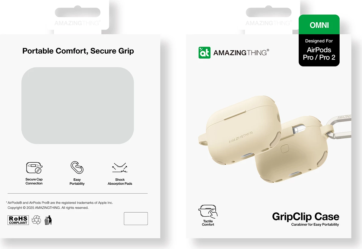 Mbështjellës AmazingThing Omni Case për AirPods Pro 2, Desert