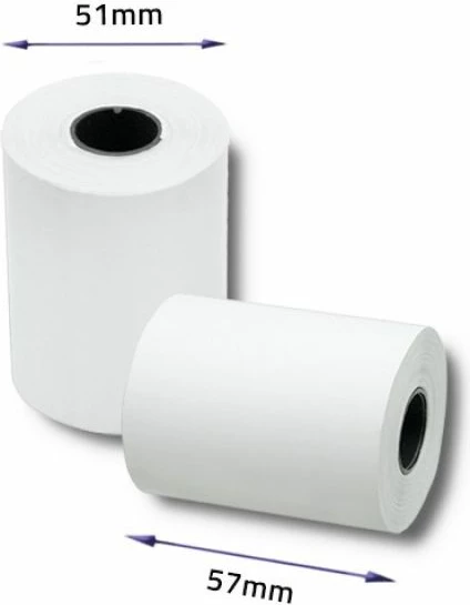 Letra termike Qoltec 57x30, set 10 copë, të bardha