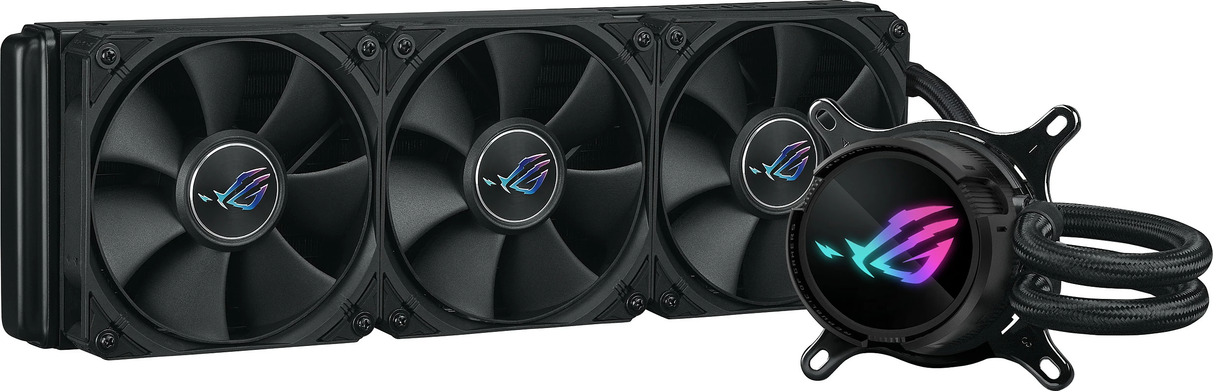 Komplet ftohës me lëng ASUS ROG Strix LC III 360, 3x120mm, LCD, i zi