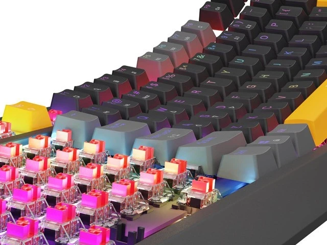 Tastierë mekanike Genesis Thor 230, TKL, RGB pozitiv Outemu Red, ngjyrë gri