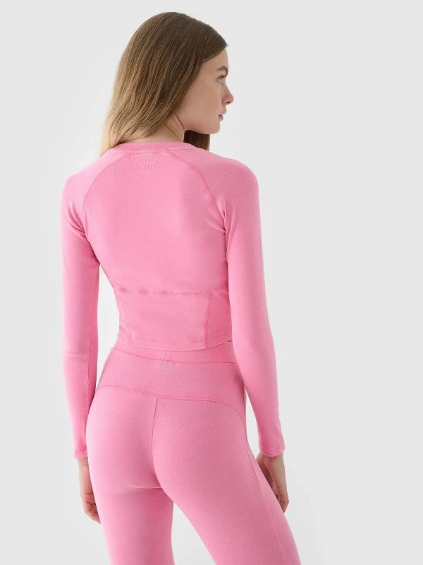 Maicë me mëngë të gjata cropped për femra 4F