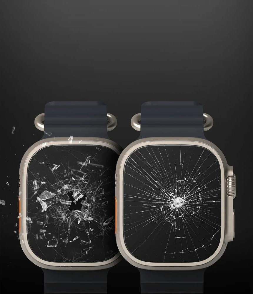 Xham i temperuar për Apple Watch Ultra 49mm, Ringke ID FC Glass, set 4 copë