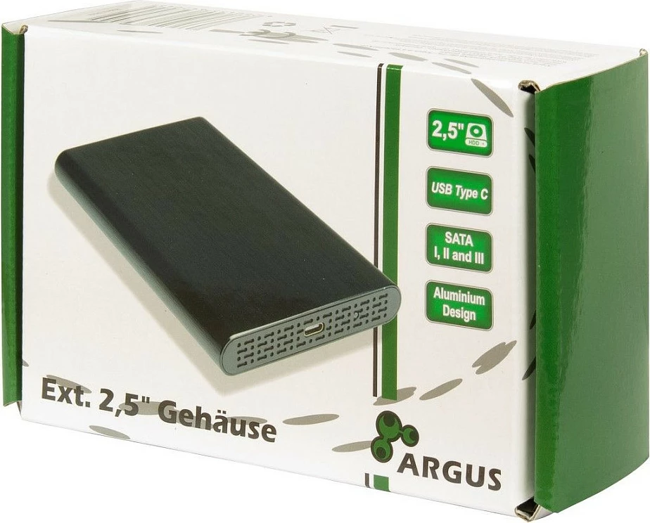 Kasë eksternë për HDD/SSD 2.5" Inter-Tech Argus GD-25010, USB 3.0, e zezë