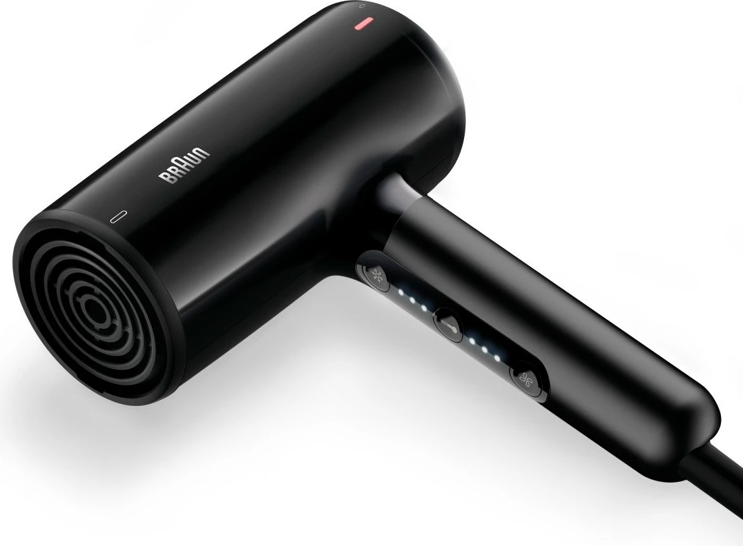 Tharëse flokësh, Braun, HD410E, 2100W, 3 nivele nxehtësie, Cool shot, me koncentrator, kabllo 2.2 m, e zezë