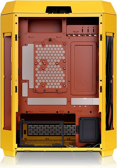 Kasë Thermaltake The Tower 600, Midi Tower, Tempered Glass, RGB, USB 3.2, Butter Caramel e verdhë
