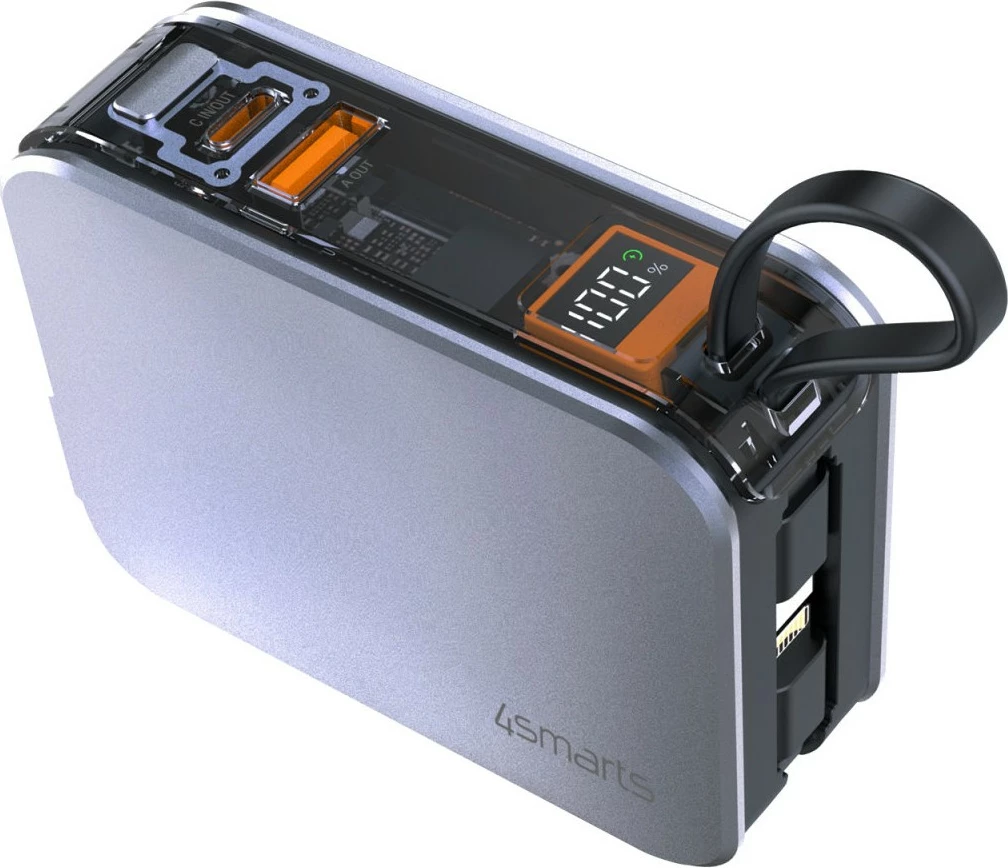 Karikues 4smarts 541287, 10000mAh, Argjendtë