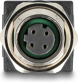 Adapter rrjeti DeLOCK M12 D-coded 4-pin (female) në RJ45 (female), Cat5e, i zi