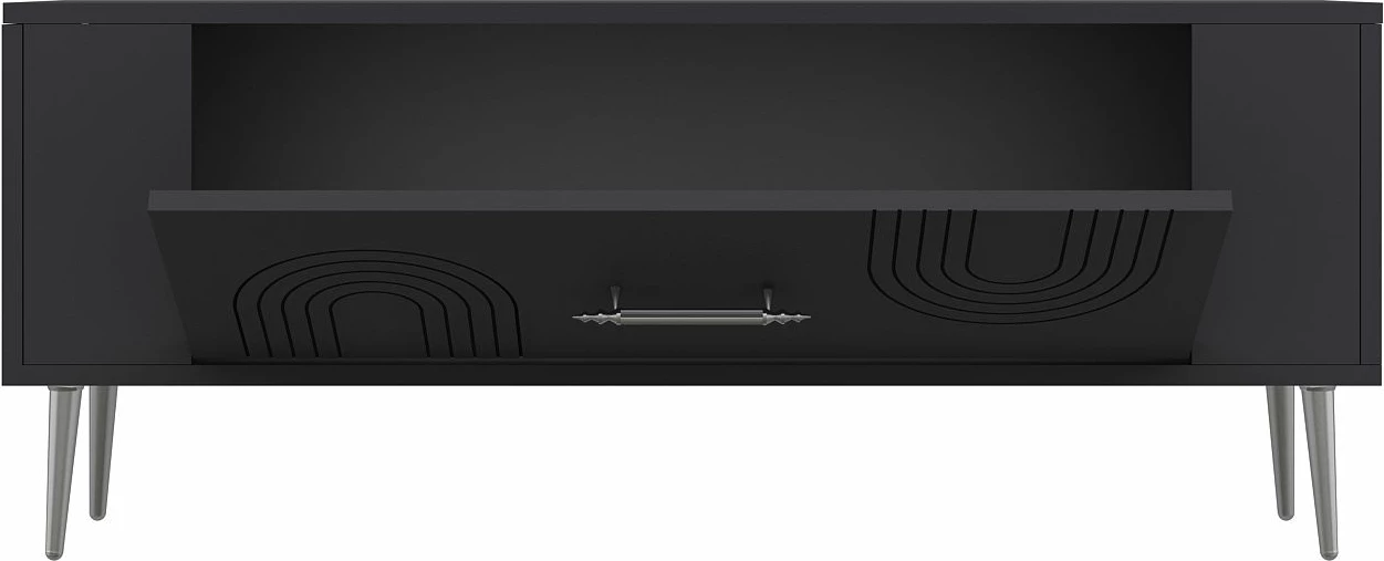 Komodë TV Skye Decor, Retrol2, antracit, argjend
