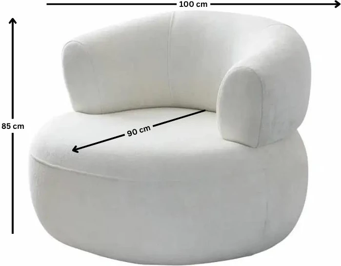 Karrige Wing Roma, e bardhë, Atelier del Sofa