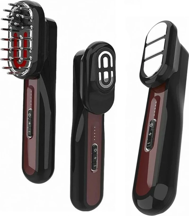 Pajisje për kujdes të lëkurës dhe flokëve Garett Beauty Multi Care Brush 3w1, 1100mAh, e zezë