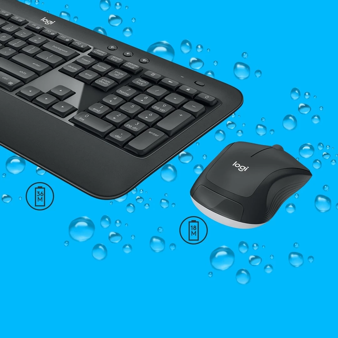 Set tastierë dhe maus  Logitech MK540 Advanced, të zeza