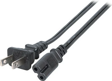 Kabllo rryme EFB Elektronik NEMA 5-15P në IEC C7 (Figure-8) 180°, 1.8m, 125V 3A, e zezë