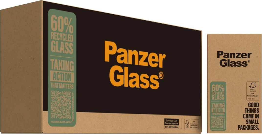 Mbrojtës ekrani PanzerGlass për iPhone 16e/14/13/13 Pro, transparent