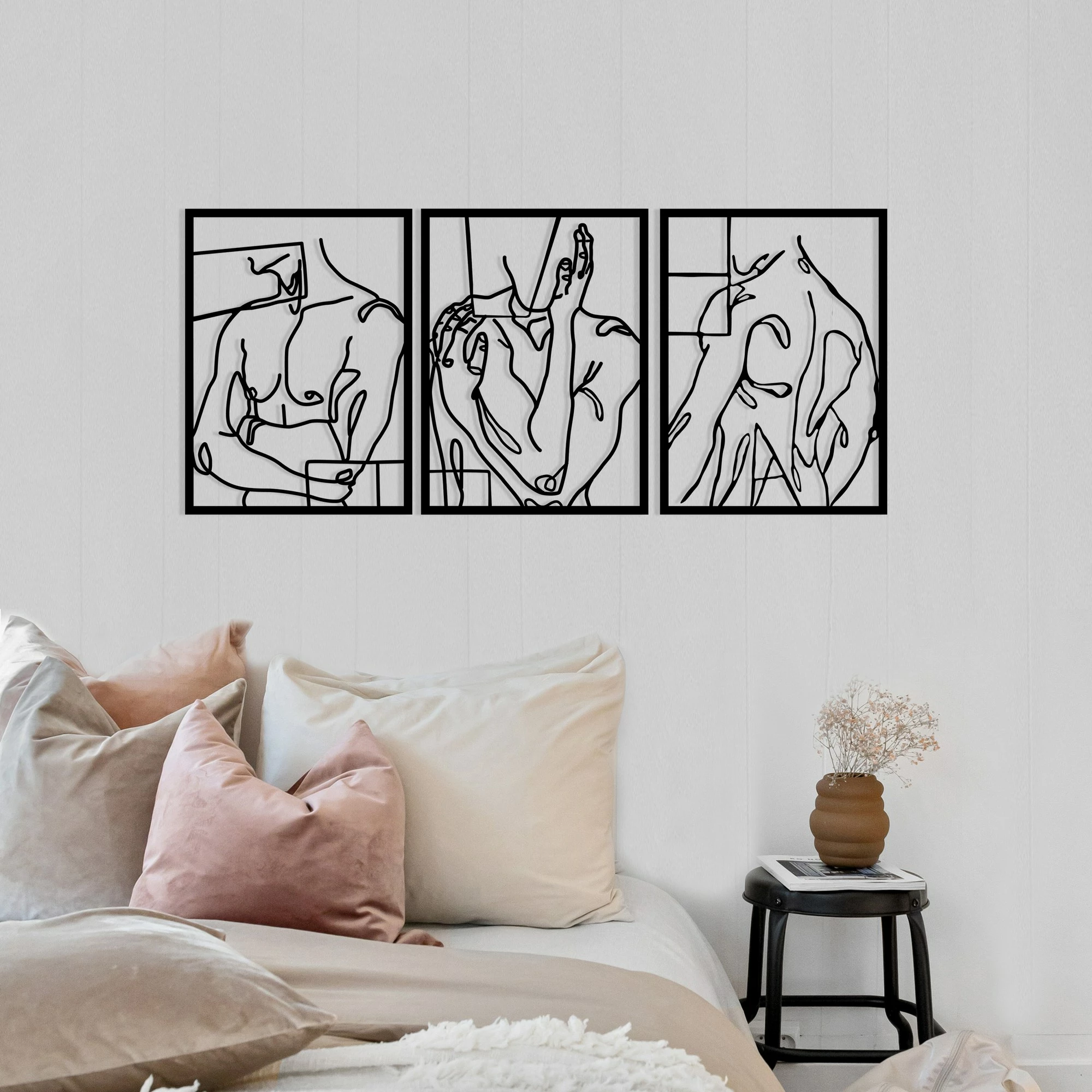 Aksesor dekorativ metalik për mur, Wallity, Cool Man 3